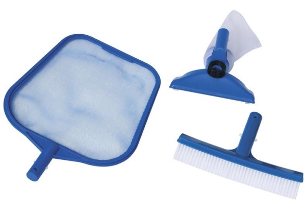 INTEX Basic Cleaning Kit Leaf Skimmer/Wall Brush/Vacuum Head