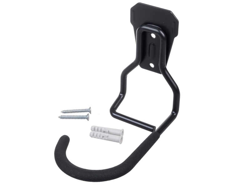 Maclean dviračių stovas dviračio sieninis laikiklis vertikalus plieno laikymo kablys 20 kg garažas