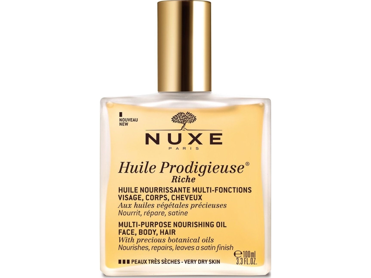 Nuxe Feuchtigkeitsöl Für Gesicht, Körper Und Haar Nuxe Huile Prodigieuse Rich 100 Ml