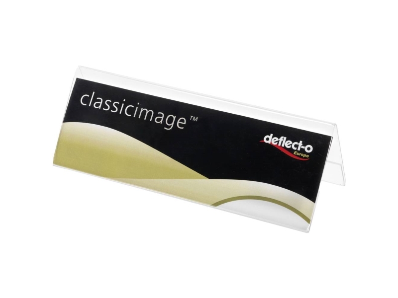 Deflecto 778901 Bord-navneskilt Classic Image® (L x B x H) 30 x 150 x 55 mm 1 stk | Papper & Emballage - Märkning - Namnbrickor | GameStuff