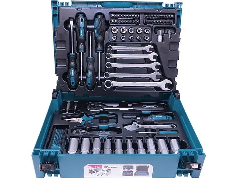 Makita E-11689, Elektrisk Multiværktøj, Boresæt, Metal, Sten, Træ, 3 - 10 Mm, 4 - 7.5 Mm, 3X60, 4X75, 5X85, 6X100, 7X120, 8X120, 10X120, 8X300, 10X30