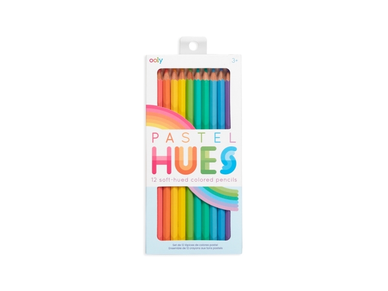Ooly Pastel Hues, Blå, Grøn, Lyse Blå, Lysegrøn, Okker, Orange, Fersken, Lyserød, Turkis, Gul, 12 Stk