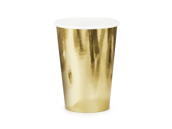 Partydeco Becher, Gold, 220Ml Einheitsgröße