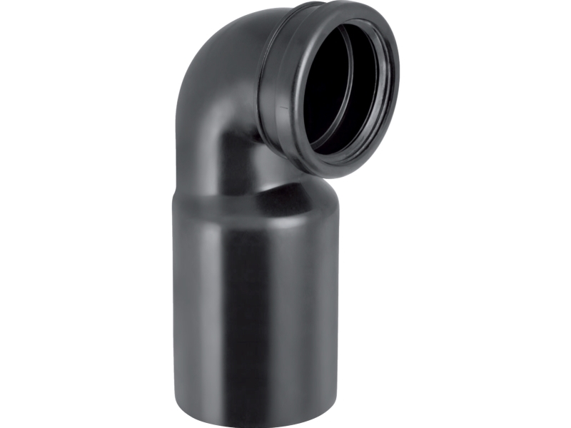 Seinäkäymälän taivutus 90° ø 90 mm