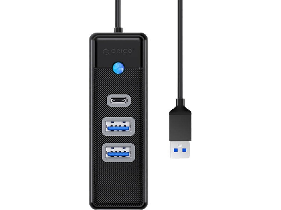 Orico Pwc2u-U3 Usb-Hub 3 Porte 2X Usb-A 3.0 + 1X Usb-C 3.0 0,15 M - Sort