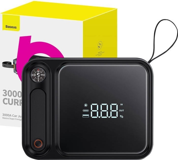 Baseus Powerbank / Baseus Super Energy Ultra Starthjælp Til Bil 3000a Sort