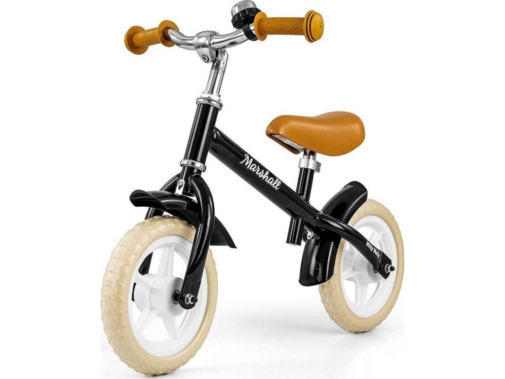 Rowerek biegowy Milly Mally Marshall Black | Utomhusleksaker - Gå / Löpande fordon - Gå cyklar | GameStuff