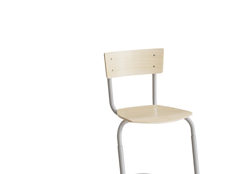 Stol Strong 271, justerbar, Birk laminat, Alugråt stel | Möbler - Stolar & Stolmattor - Matsalstolar | GameStuff