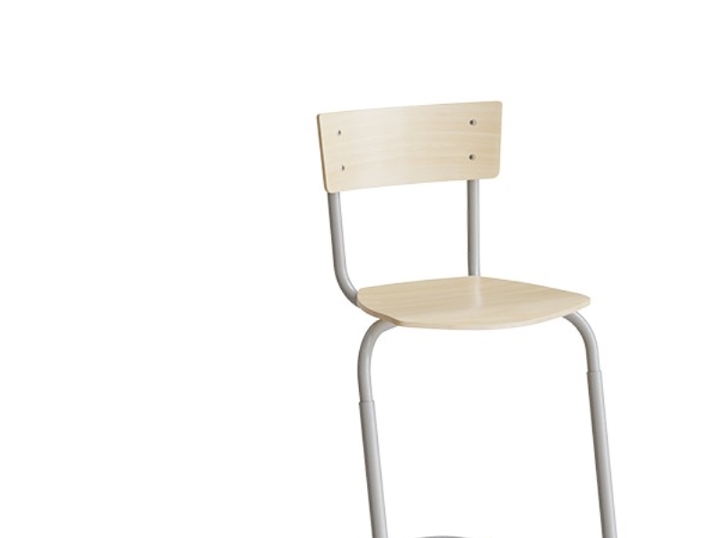 Stol Strong 272, justerbar, Birk laminat, Alugråt stel | Möbler - Stolar & Stolmattor - Matsalstolar | GameStuff