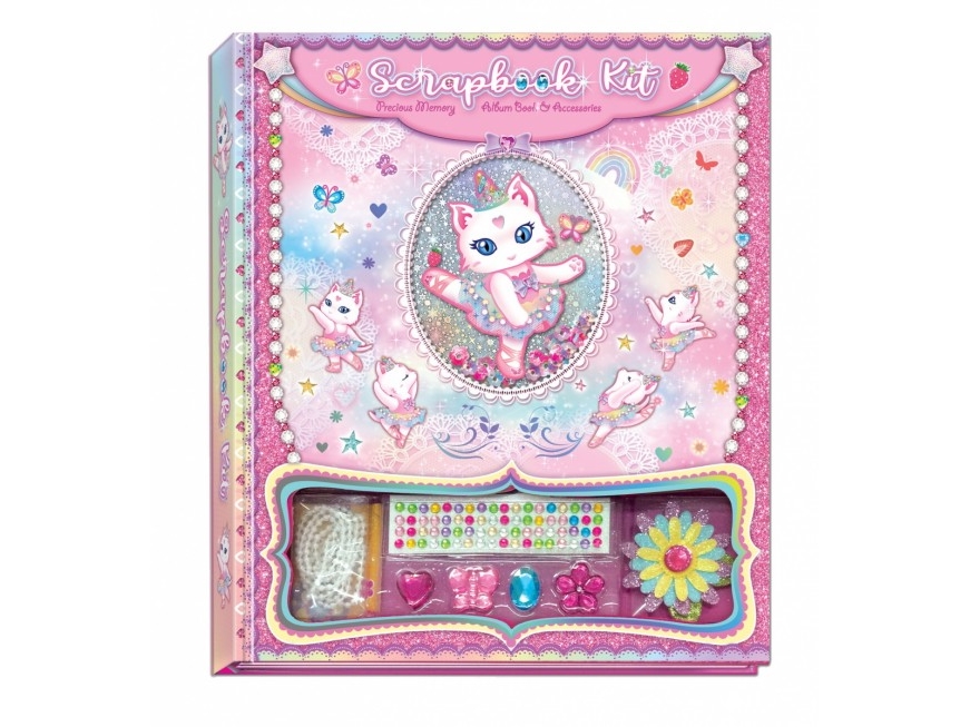 Pulio Scrapbook Pecoware Dekorationsset - Katze Ballerina