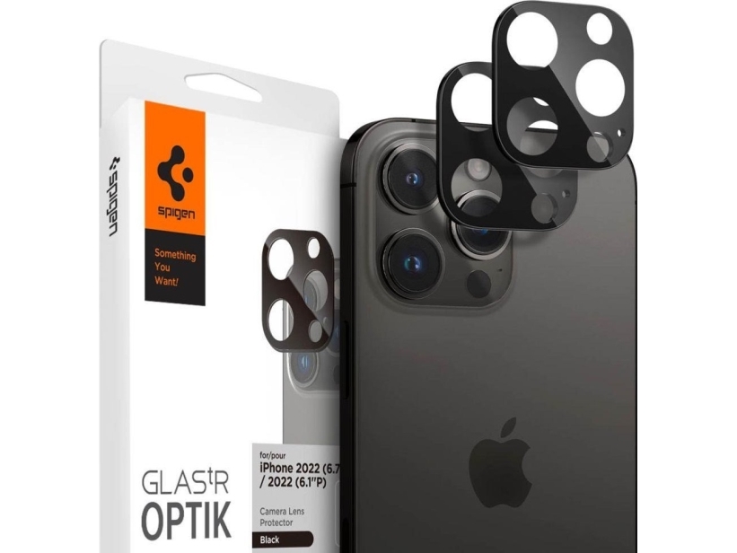 Spigen AGL05273, Linsebeskytter, Transparent, Hærdet glas, Apple, iPhone 14 Pro (6.1-inch) 2022 iPhone 14 Pro Max (6.7-inch) 2022, Kasse