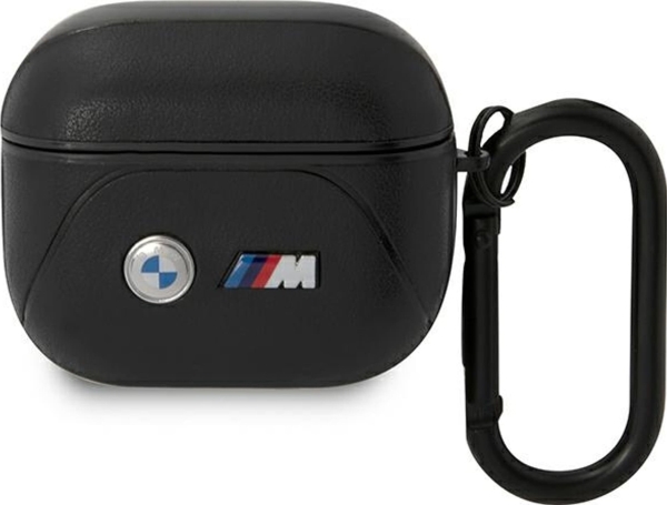 Bmw Bma322pvtk Airpods 3 Gen Cover Sort/Sort Læder Buet Linje