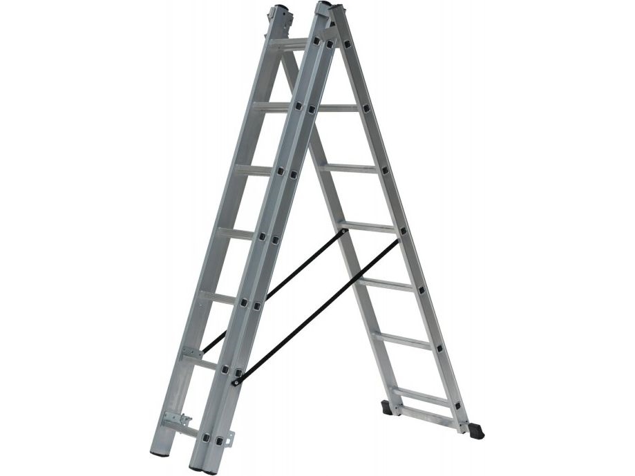 Awtools Aluminiumstige 3X14 Trin 150 Kg, Tilpasning Til Trapper