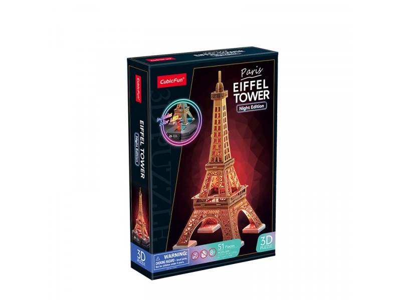 Cubicfun Puzzle 3D Musikzentrum Eiffel (Versja Nocna)
