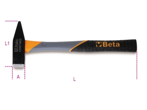 Beta Tools Schlosserhammer Mit Kunststoffgriff 1 Kg 360 Mm (1370T/1000)
