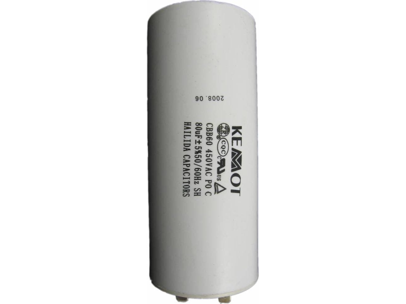 Kemot Urz3141 80Uf 450V Kondensator Für Einphasenmotoren