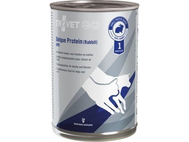 Trovet Unique Protein Upr Mit Kaninchen - Nassfutter Für Hunde Und Katzen - 400G