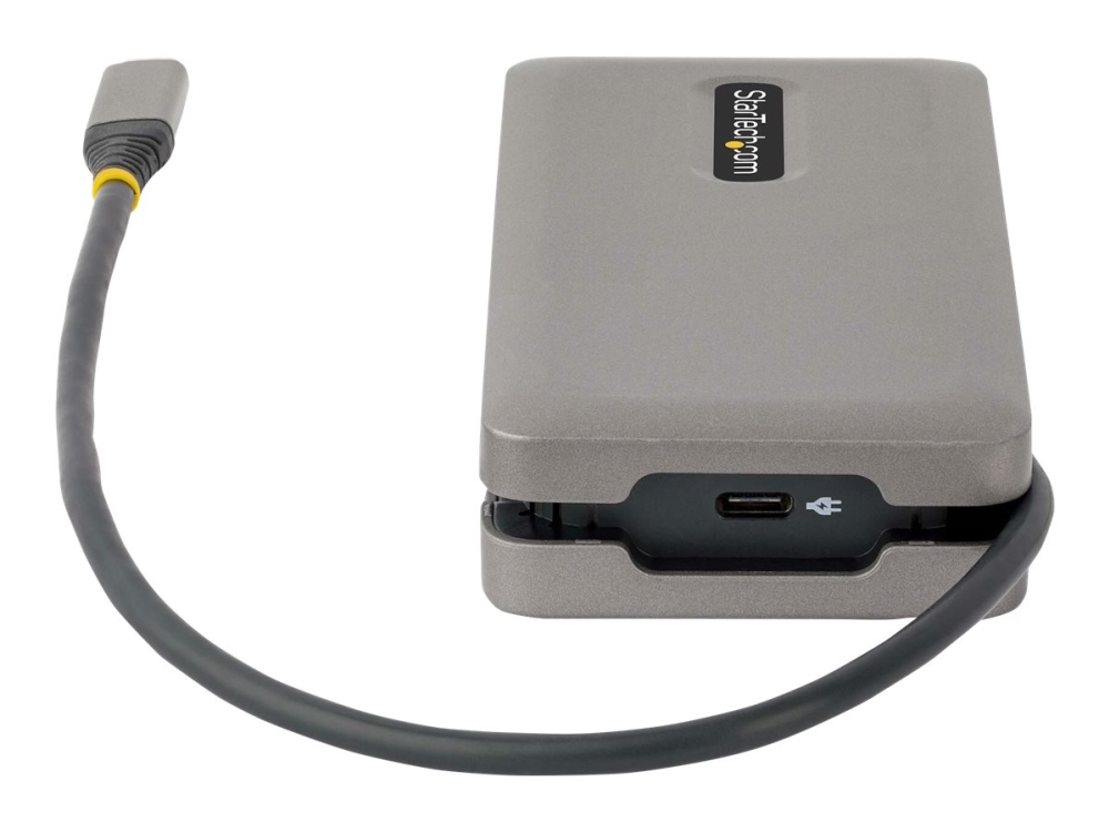 Startech.Com Usb-C Multiport Adapter, Hdmi/Vga, 4K 60Hz Video, 3-Port Usb Hub, 100W Power Delivery Pass-Through, Gbe, Usb Type-C Travel Dock W/ Charg