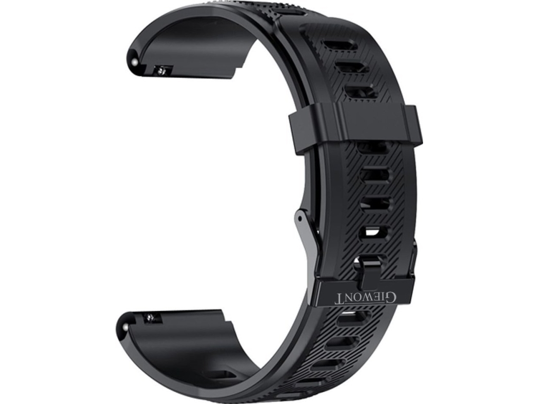 Giewont Gw430 Silikon-Uhrarmband, Schwarz, Gwp430-1