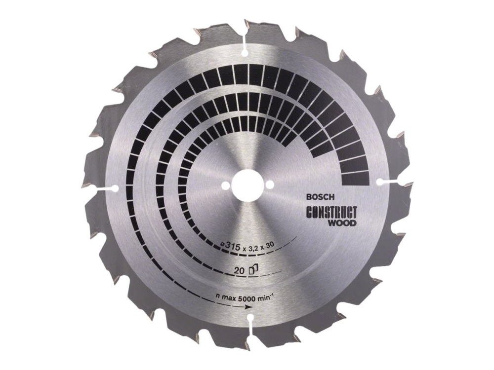 Bosch RUNDSAVKLINGE CONSTWOOD 315X3,2X30MM 20T