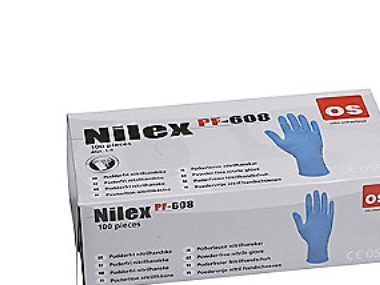 Otto Schachner Nitril Engangshandsker Nilex - Pudderfri Størrelse Ce 11, Pakke Med 100 Stk