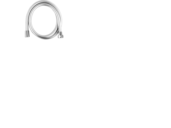 Csslr Plus antibakteriel krom bruseslange i længde 1500 mm med 1/2 omløber og 1/2 konus - Silverflex design og anti twist funktion