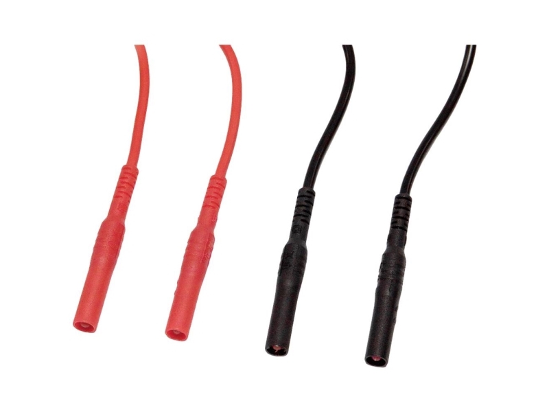 Chauvin Arnoux Prøveledning Sæt 4mm Sikkerhedsstik 4mm Sikkerhedsstik Rød Sort Set