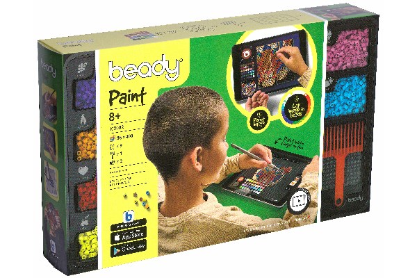 Beady Paint Perler - Perlesæt Med 14.400 Perler Og 9 Perleplader