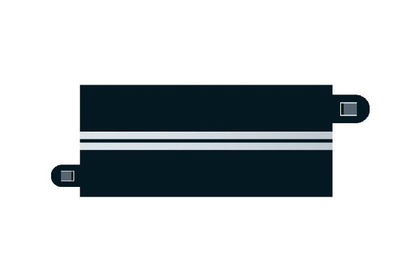 Scalextric Skinner - Single Lane Half Straight - 4 Stk - C7016
