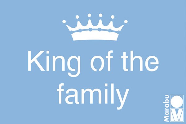 Schablone King of Family 15x10 cm