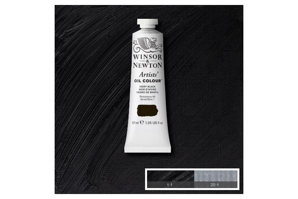 Artists oil colour 37ml ivory black 331 | Skola & Hobby - Konstmaterial - Oljefärg | GameStuff