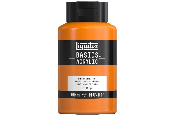 Liquitex - Basics Akrylmaling - Cadmium Orange Hue 400 Ml