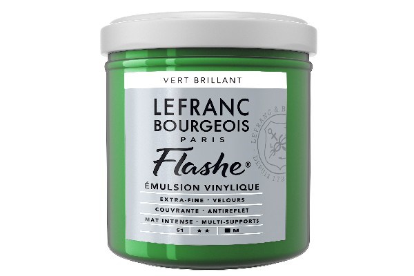 Lefranc & Bourgeois - Flashe Akrylmaling - Brilliant Green 125 Ml