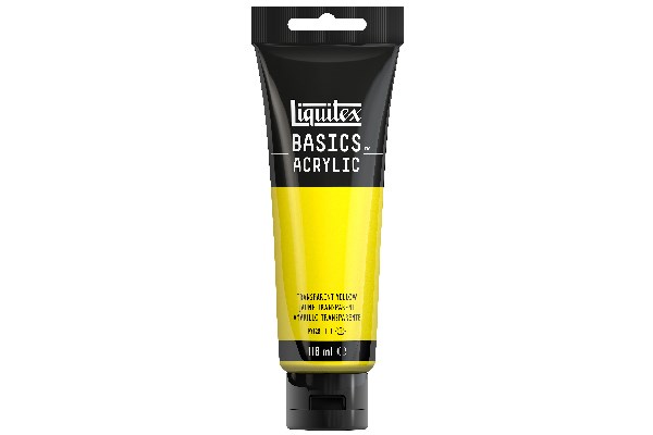 Liquitex - Basics Acrylic - Akrylmaling - Transparent Yellow 118 Ml