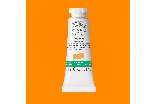 Designers Gouache 14Ml Cadminum-Free, Yellow Deep