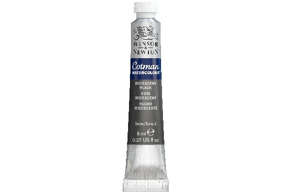 Cotman akvarellfarge 8 ml Iridescent Black Row 473