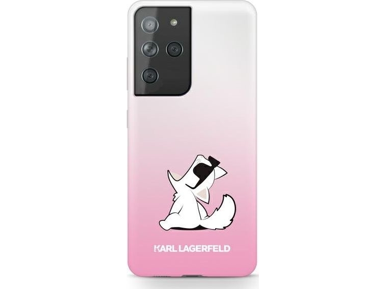 Karl Lagerfeld Choupette Fun Hülle Für Samsung Galaxy S21 Ultra - Pink