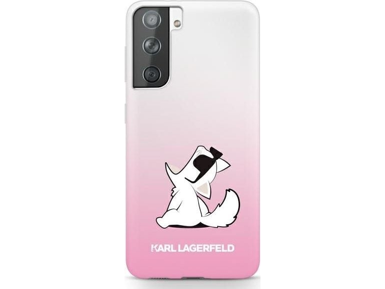 Karl Lagerfeld Choupette Fun Cover Til Samsung Galaxy S21+ - Pink