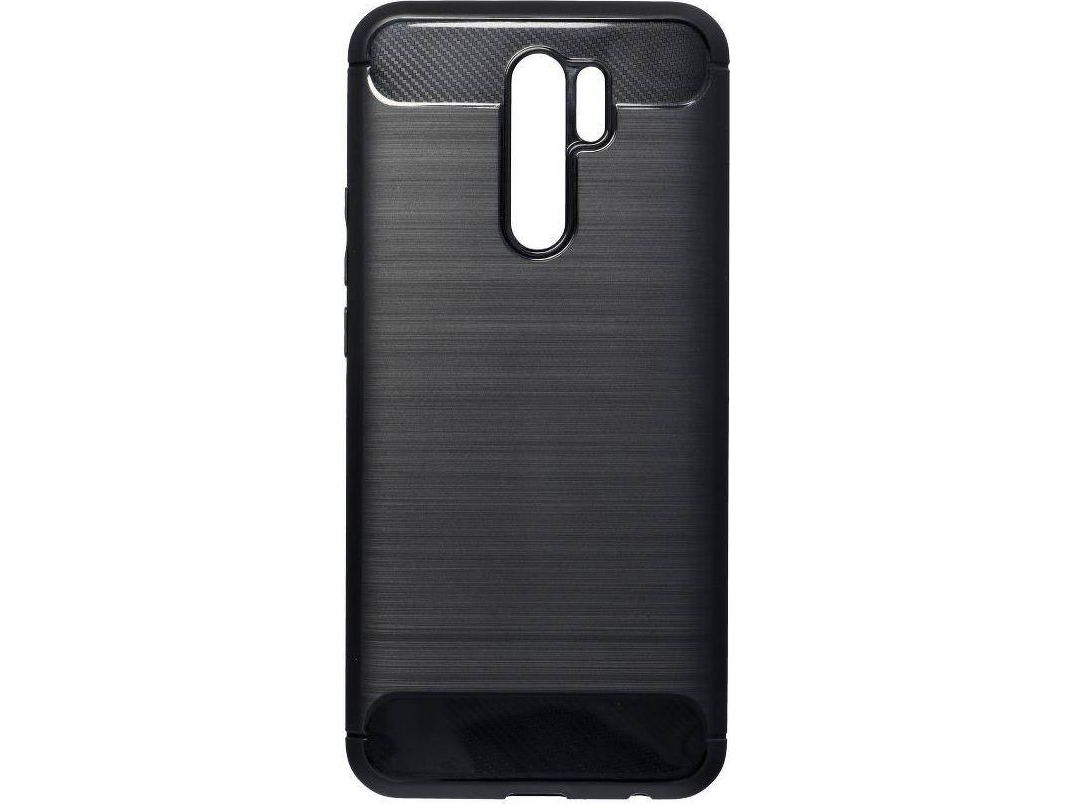 Partner Tele.com Forcell Carbon Fodral För Xiaomi Redmi 9 Svart