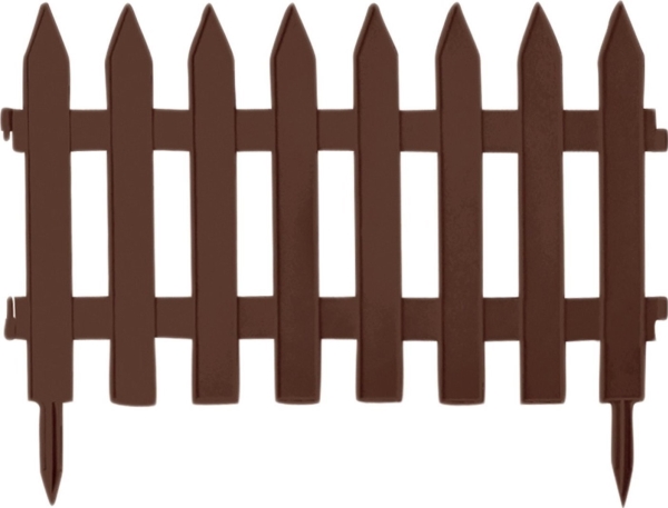 PROSPERPLAST Trädgårdsstaket 3,2 m GRADEN CLASSIC BRONZE | Trädgården - Trädgårdstillbehör | GameStuff