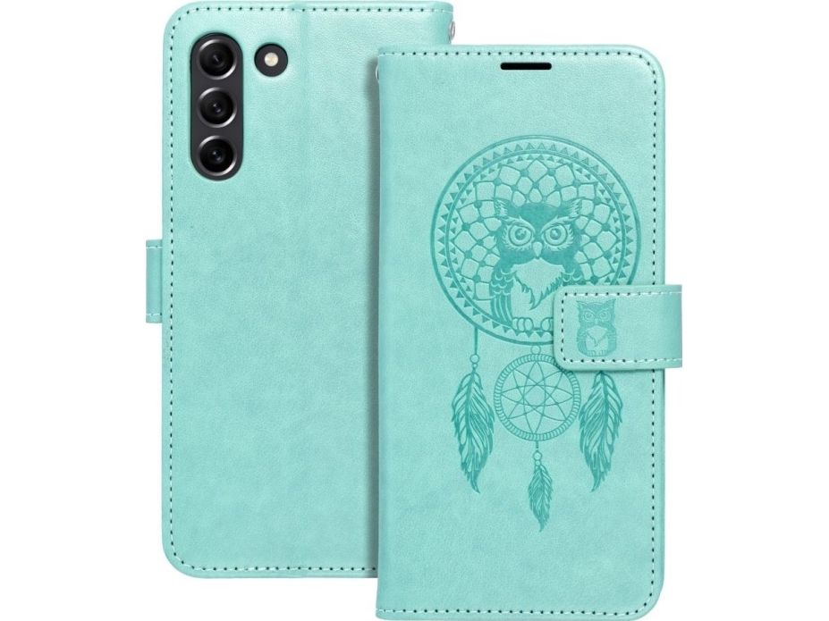 ForCell MEZZO Bokhölster för SAMSUNG S21 FE drömfångare grön | Tele & GPS - Mobil tillbehör - Skydd & Väskor | GameStuff