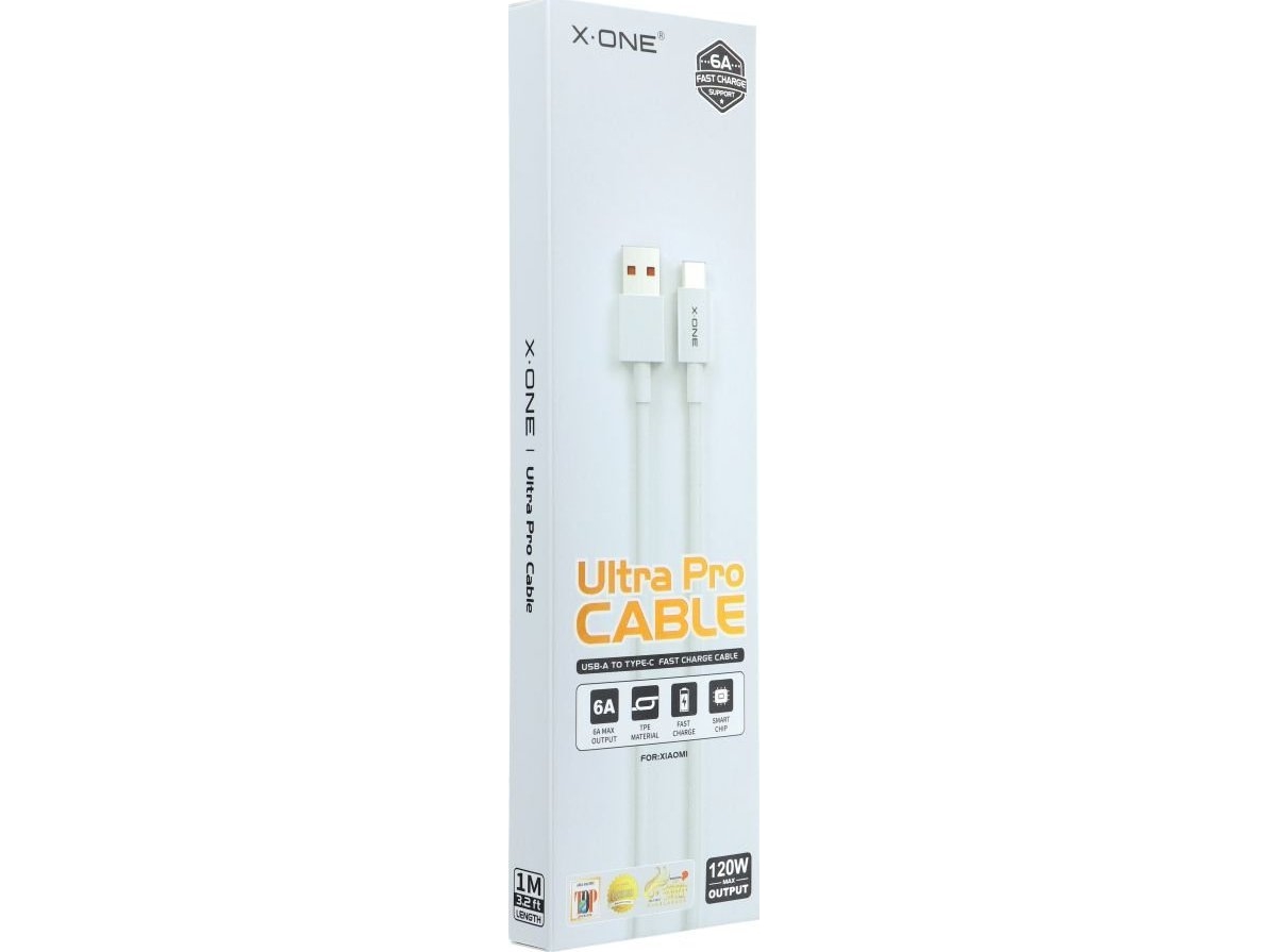 Usb-Kabel X-One Usb-A Til Usb-C, Hvid (5903396159381)