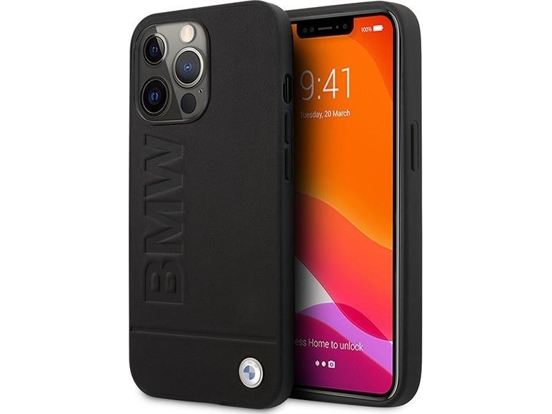 Etui Bmw Bmhmp14lsllbk Til Iphone 14 Pro 6,1" - Sort Hardcase Signature Logo Med Magsafe