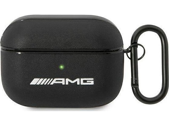 Amg Leder-Case Mit Großem Logo Für Airpods Pro - Schwarz
