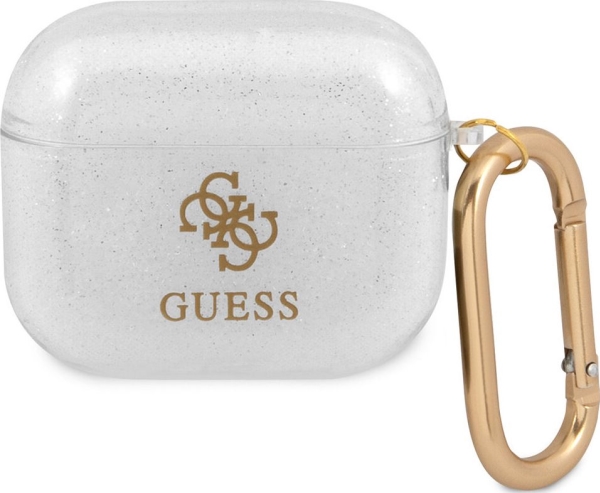 Guess Gua3ucg4gt Airpods 3 Cover Transparent Glitter Collection