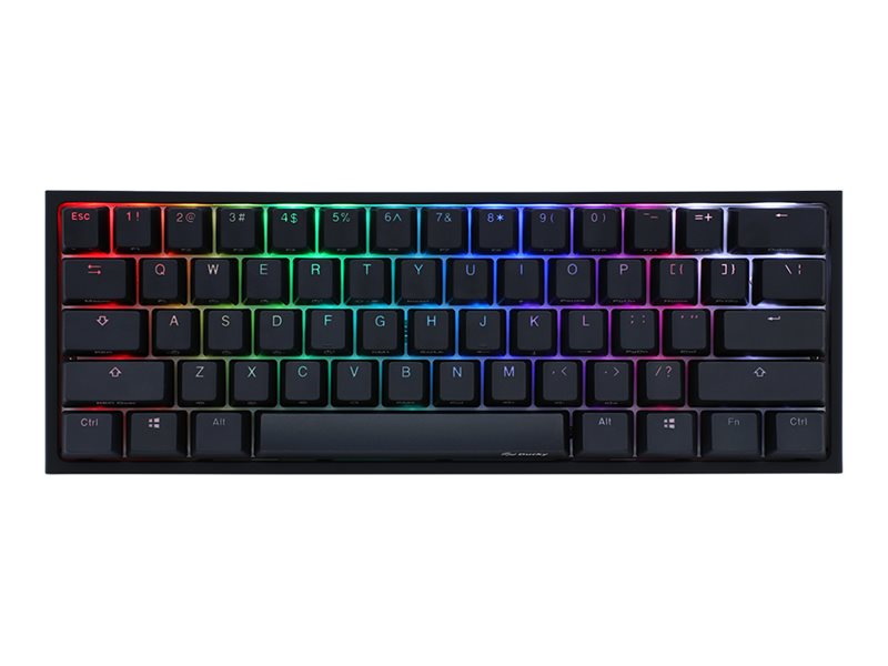 Ducky One 2 Pro Mini - Tastatur - Bagbelyst - Usb - Qwerty - Usa - Tastkontakt: Kailh