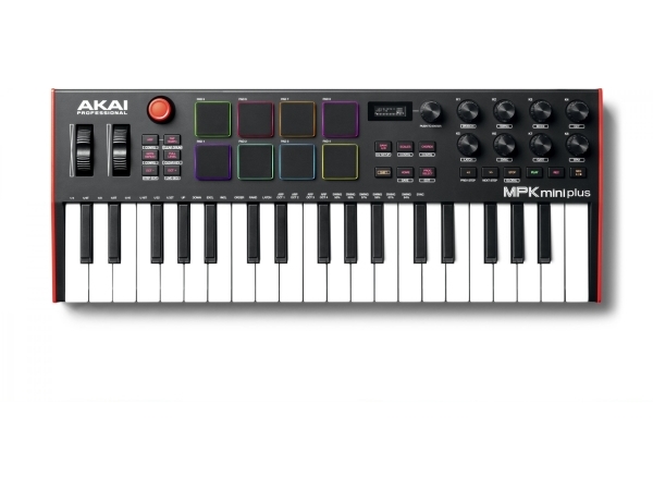 Akai Mpk Mini Plus, 37 Taster, Knapper, Dreje, Sort, Sort, Usb, 451,1 Mm