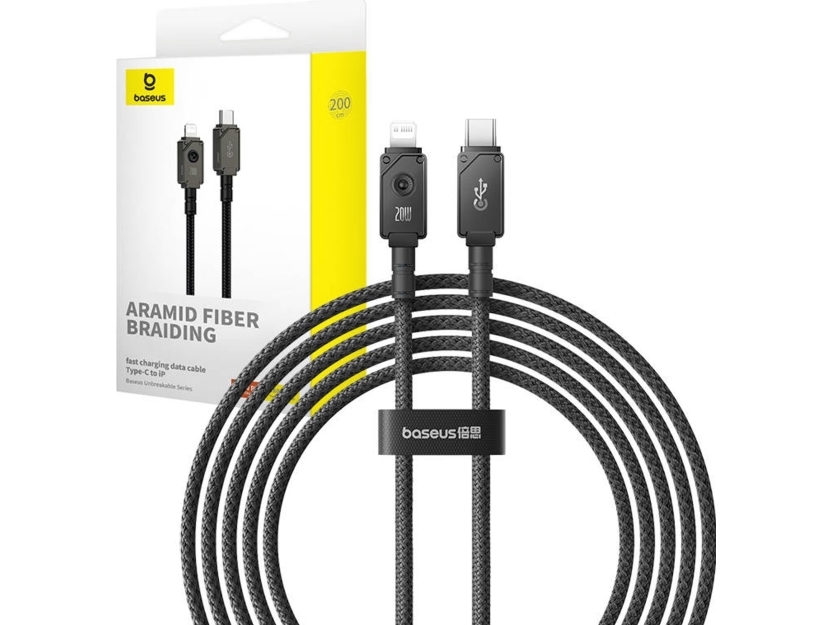 Schnellladekabel Baseus Usb-C Zu Ip 20A 2M (Schwarz) (P10355803111-01)