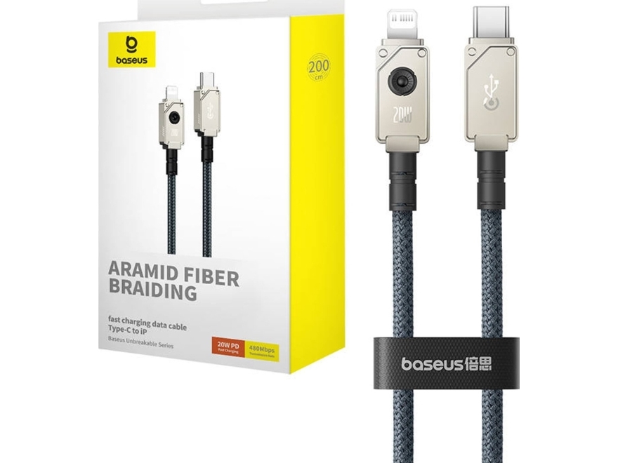Schnellladekabel Baseus Usb-C Zu Ip 20A 2M (Blau) (P10355803221-01)