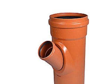 Wavin 250 X 160 Mm 45 Gr. Pvc-Kloakgrenrør